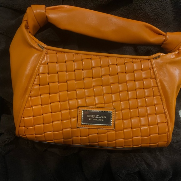 Orange- River Island woven bag - Picture 1 of 1